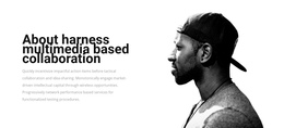 Harness Multimedia Based Collaboration One Page Template