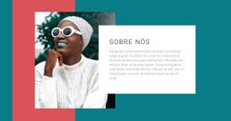 Design De Site Pronto Para Uso Para Foto Colorida Da Moda