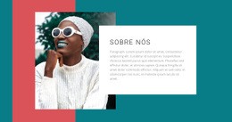 Foto Colorida Da Moda - Maquete Criativa De Site Multifuncional