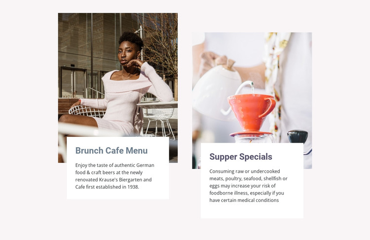 Our menu is extensive HTML Template