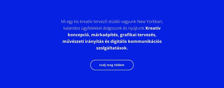 Szöveg a cégünkről HTML Sablon