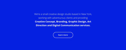 Text & Button Web Page Designs