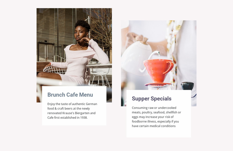Our menu is extensive Website Template