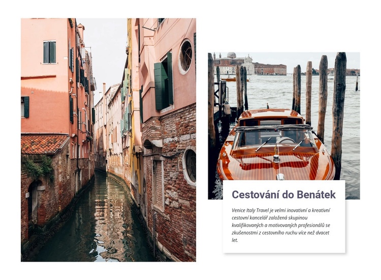 Celodenní výlet do Benátek Šablona HTML