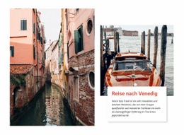 Tagesausflug Nach Venedig Eine Seitenvorlage