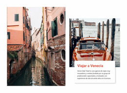 Viaje De Un Día En Venecia: Plantilla De Sitio Web Joomla