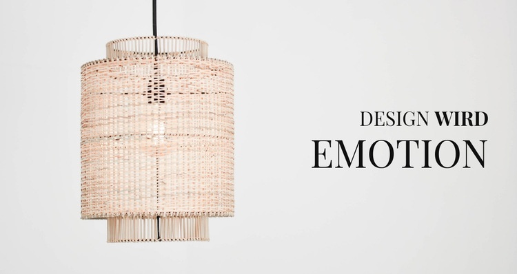 Design ist Emotion Website-Modell