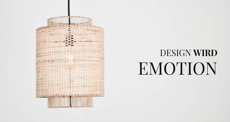Design ist Emotion Website-Vorlage