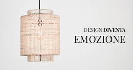 Il Design È Emozione - Tema Di Una Pagina