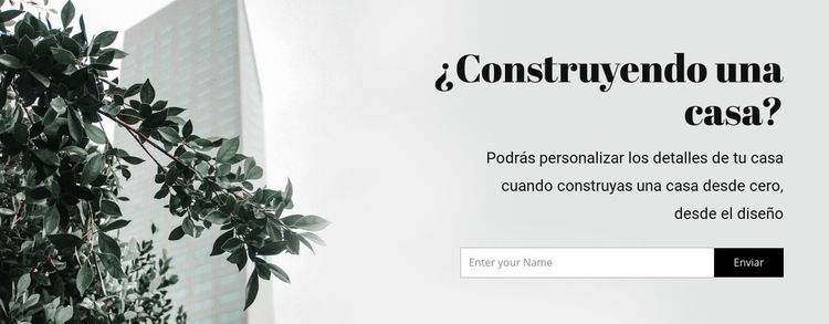 Construyendo una casa Plantilla HTML5