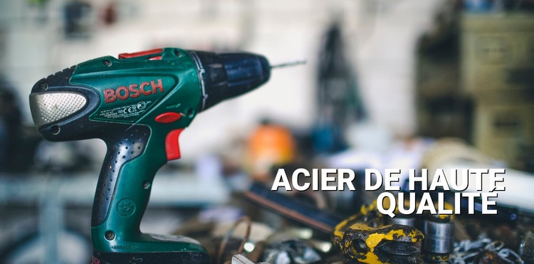 Acier de haute qualité Modèles de constructeur de sites Web