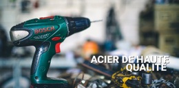 Acier De Haute Qualité - Modèle De Page Web