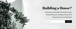 Building A House - Visual Page Builder For Inspiration