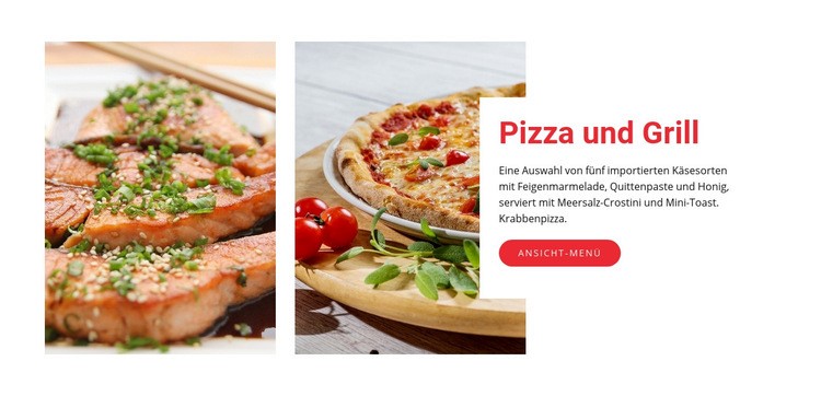 Pizza Cafe Restaurant Website Builder-Vorlagen