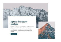 Agencia De Viajes De Montaña: Plantilla De Sitio Web Sencilla