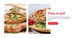 Pizza Kávézó Étterem - HTML Oldalsablon