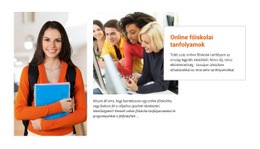 Online Főiskolai Tanfolyamok – Reszponzív Webhelysablonok