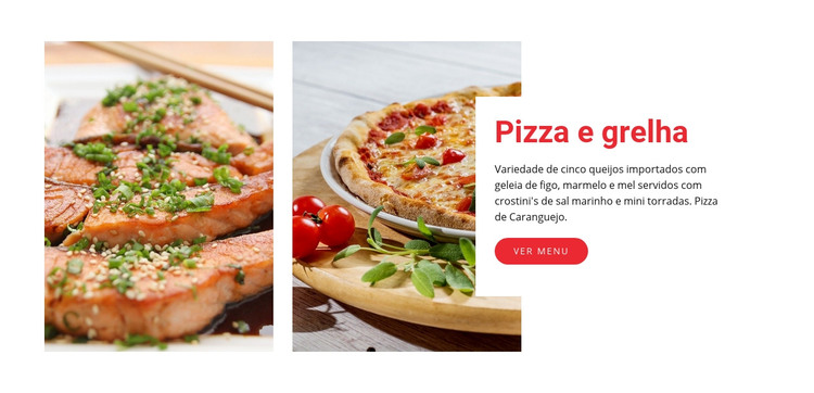 Restaurante Pizza Café Modelo HTML