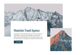 Bergsresebyrå - Webbplatsmall För Företagspremium