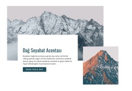 Dağ Seyahat Acentesi - Özelleştirilebilir Profesyonel Tek Sayfalık Şablon