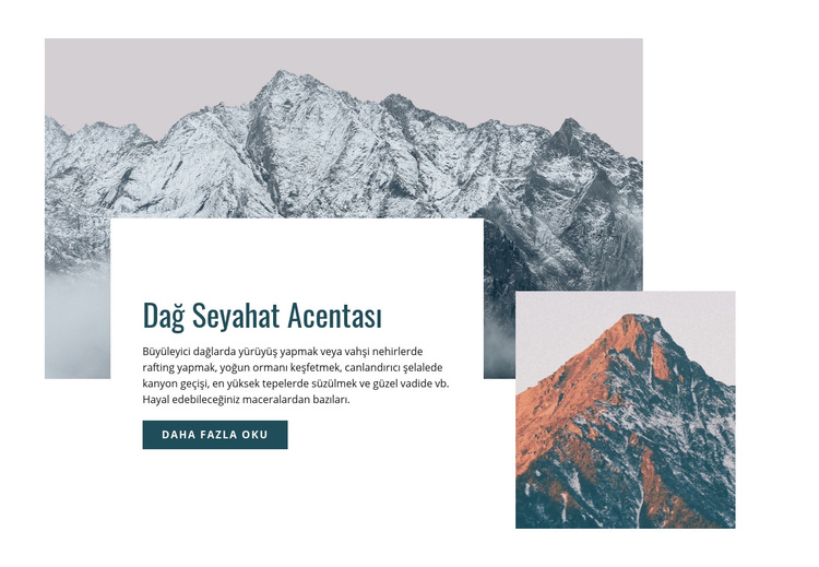 Dağ seyahat acentesi WordPress Teması