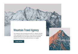 Awesome Website Design For Mountain Travel Agency