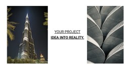 Your Project Idea Into Reality Free CSS Website Template