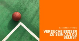 Basketball Spiel HTML5-Website-Vorlage