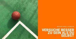 Basketball Spiel Einzelseitenvorlage