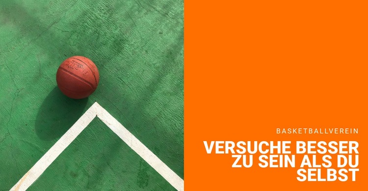 Basketball Spiel CSS-Vorlage