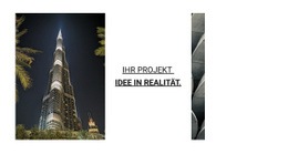 Ihre Projektidee In Die Realität Umsetzen - Vollständig Responsive Vorlage