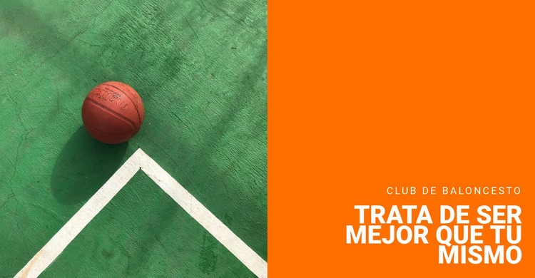 Juego de básquetbol Maqueta de sitio web