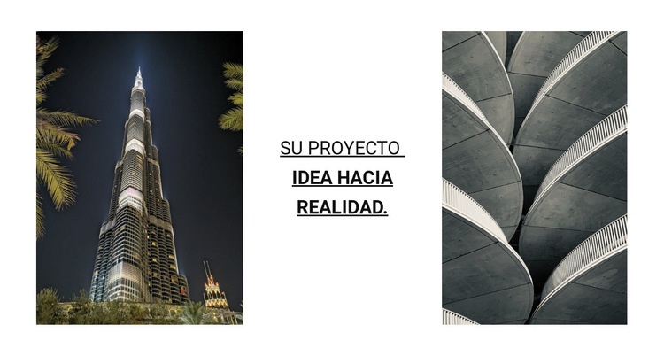 Tu idea de proyecto en realidad Plantilla CSS