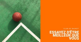 Un Match De Basket - Créateur De Site Web Par Glisser-Déposer