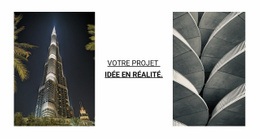 Votre Idée De Projet En Réalité - HTML Template Builder