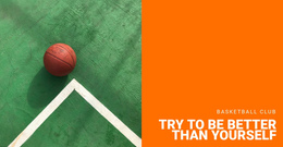 Landing Page For Basketball Match