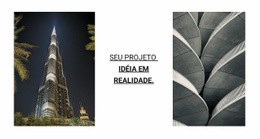 Sua Ideia De Projeto Em Realidade – Modelo Totalmente Responsivo