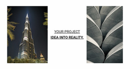 Your Project Idea Into Reality Website Design