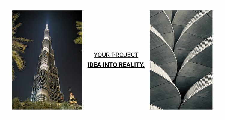 Your project idea into reality WordPress Website Builder