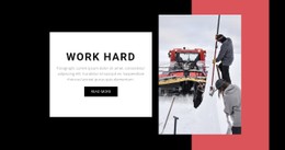 Free CSS Layout For Work Hard