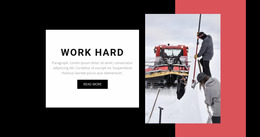 Work Hard - Online HTML Page Builder