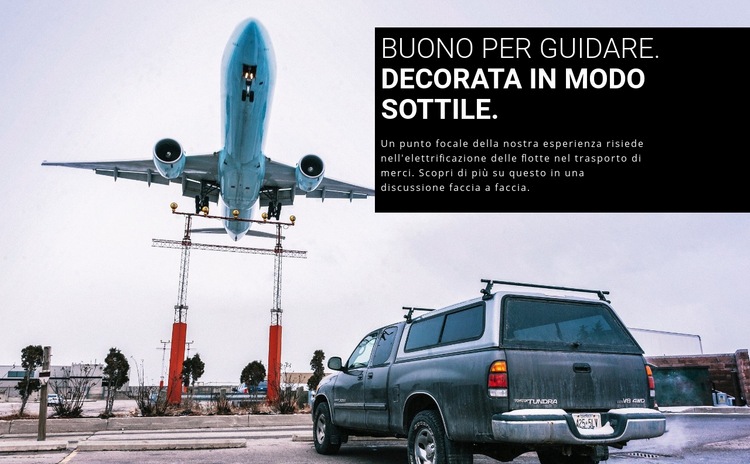 Buono per guidare nel lusso Mockup del sito web