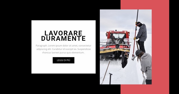 Lavorare duramente Modello HTML5