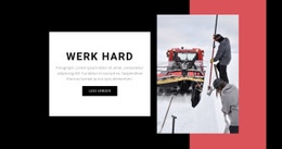 Werk Hard - Gratis Website-Ontwerp