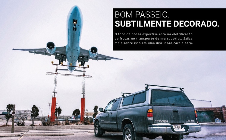 Bom para andar de luxo Design do site