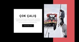 Çok Çalış Için Ücretsiz CSS Düzeni