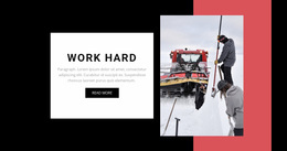 Work Hard - Free Download Website Design