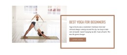 Yoga For Begginers CSS Layout Template