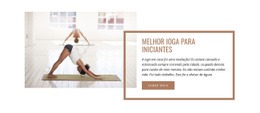 Ioga Para Iniciantes - Modelo HTML5 Multifuncional