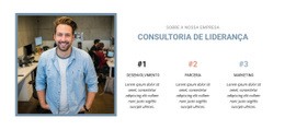 Página Inicial Do Site Para Consultoria De Liderança